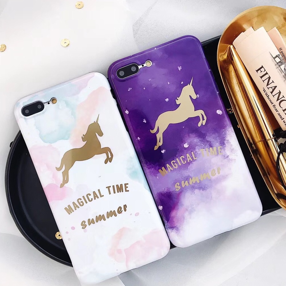 iPhone XR/XS/Max/8+❤️️Dreamlike unicorn phone case